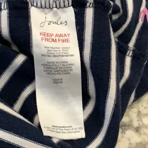 Navy and White Striped Sleeveless Top - Picture 7 of 7